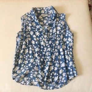 Guess Sleeveless Top Daisy Print